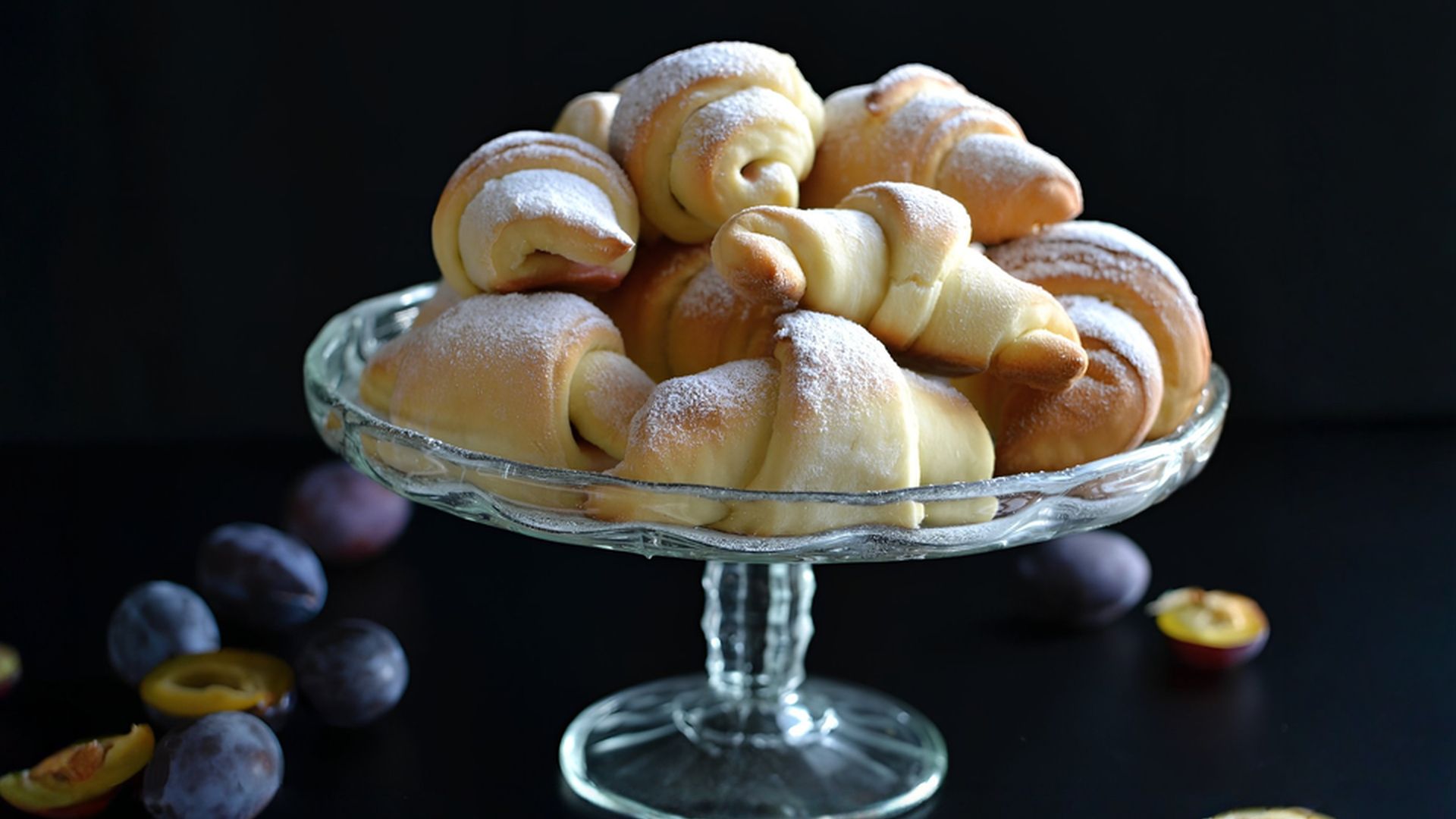 Podzimní rohlíčky s ovocnou náplní – recept