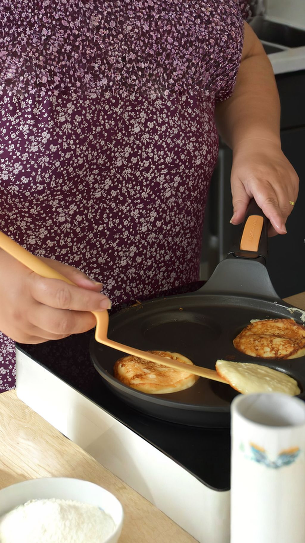 Fry the pancakes