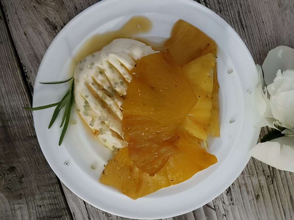 Grilled Pineapple with Rosemary Mascarpone