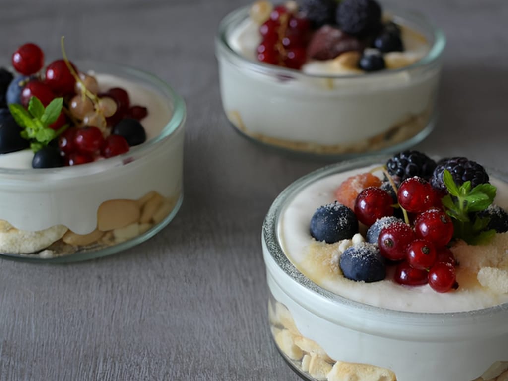 Blackberry Dessert with Coconut Cream