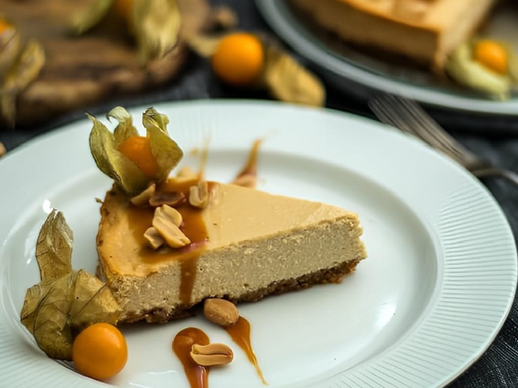 Salted Caramel Peanut Cheesecake