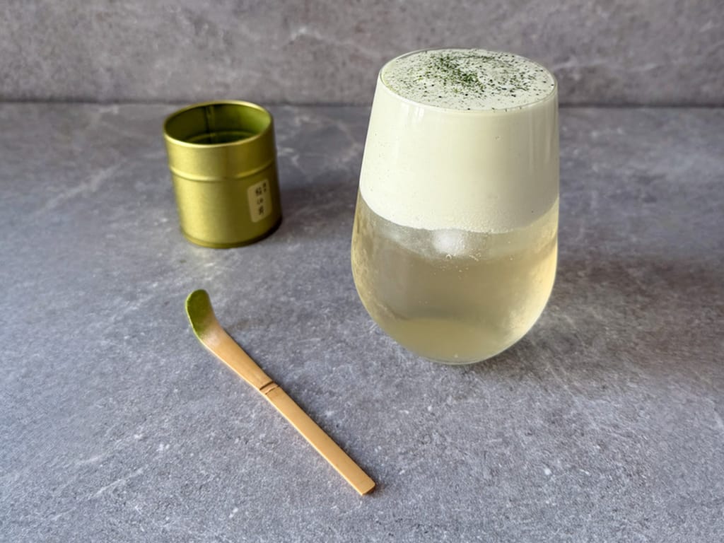 Matcha with Coconut Water and Silky Foam